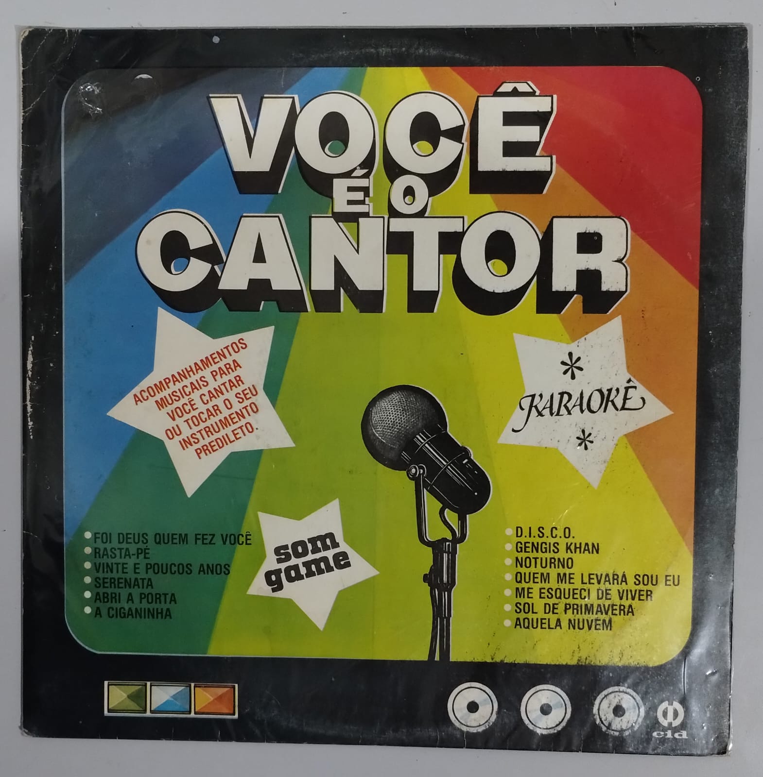 Lp Karaokê Você É O Cantor Cid 1980 Disco De Vinil