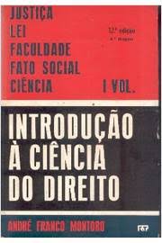 Introduçao a Ciencia do Direito Vol 1 Justiça Lei Faculdade Fato Social Ciência 12ª edição