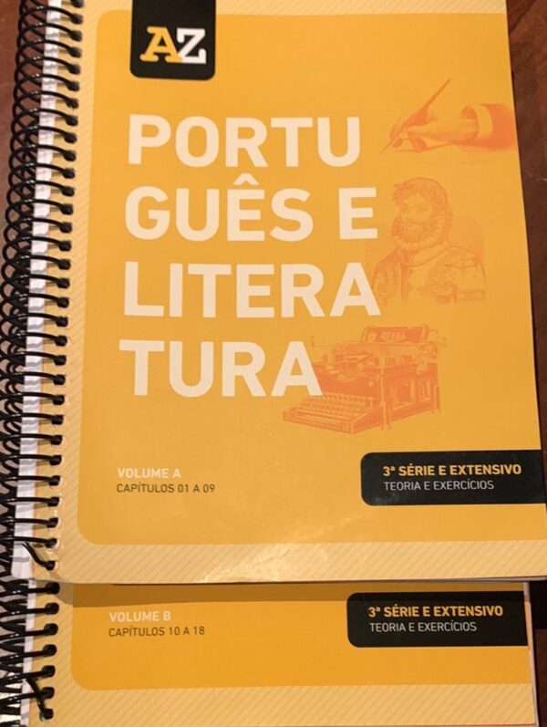 Portugues e Literatura 2 Vols A e B 3ª Serie e Extensivo Teoria e Exercicios Col Az