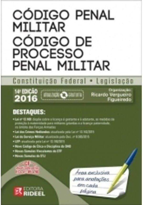 Codigo Penal Codigo de Processo Penal Militar - 14ª Ediçao