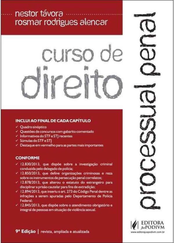 Curso de Direito Processual Penal - 9ª Ediçao