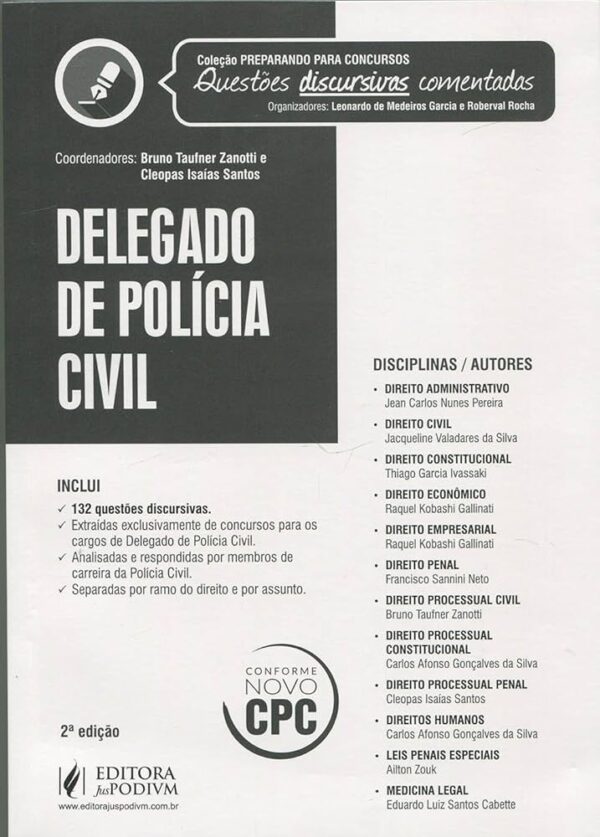 Delegado de Policia Civil - 2ª Ediçao - Col Preparando Para Concursos