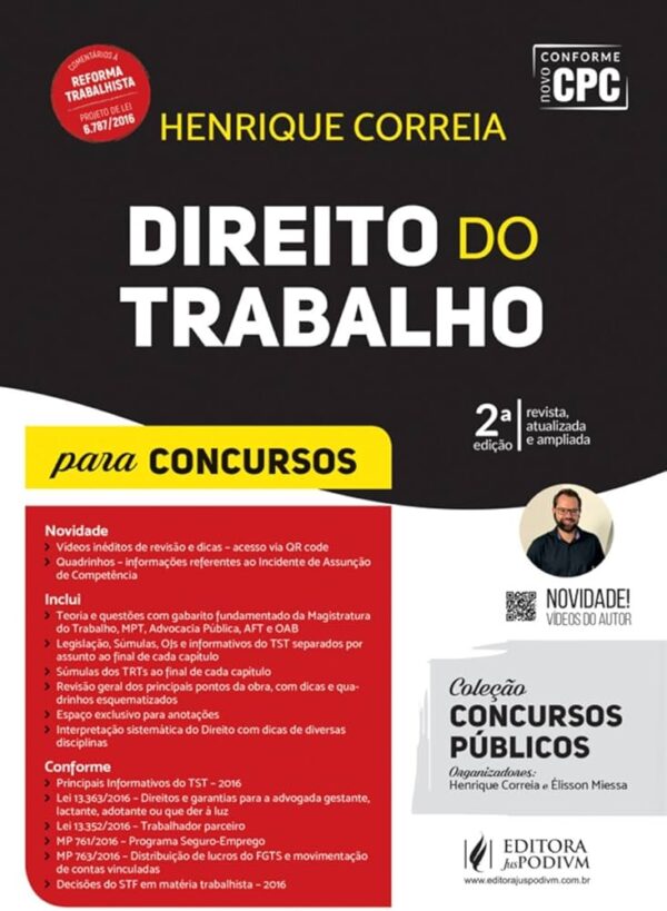 Direito do Trabalho Para Concursos - 2ª Ediçao