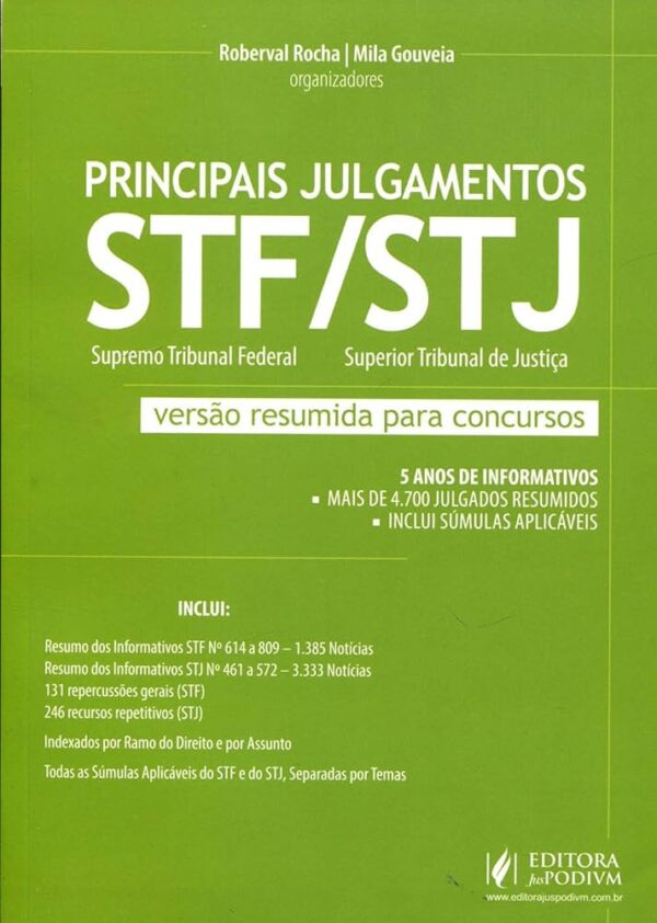 Principais Julgamentos Stf Stj Versao Resumida Para Concursos