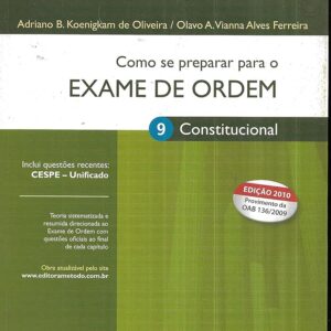 Constitucional - 8ª Ediçao - Como se Preparar Para o Exame de Ordem 1ª Fase Serie Resumo