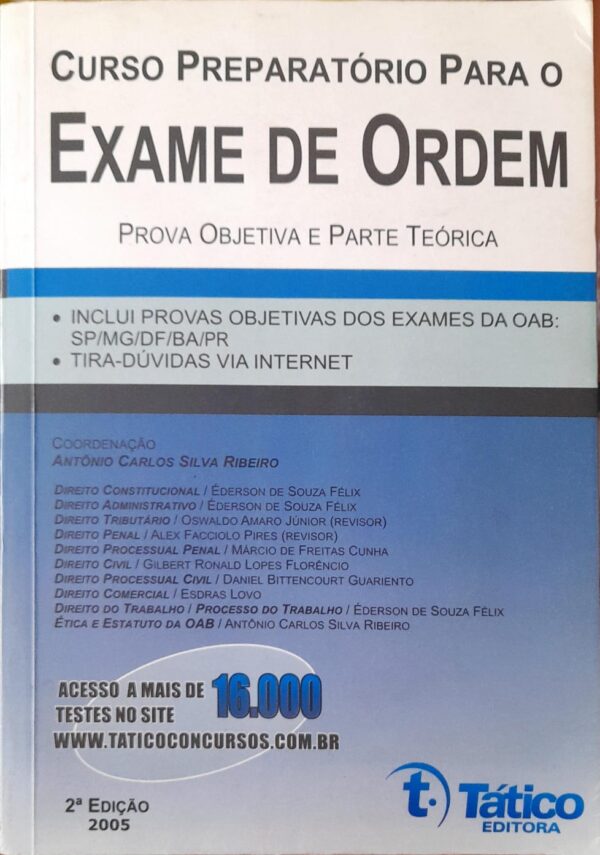 Curso Preparatorio Para o Exame de Ordem 2005 - 2ª Ediçao - Prova Objetiva e Parte Teorica