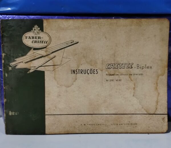 Instruções para as réguas de cálculo Castell-Biplex de duas faces Nº 2/82 62/82