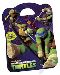 Maleta Teenage Mutant Ninga Turtles 8 Livros + 1 CD
