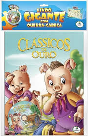 Livro Gigante com Quebra Cabeça - Clássicos de Ouro