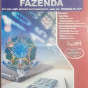 Apostila Ministerio da Fazenda - Nivel Medio Cargo Assistente Técnico Administrativo