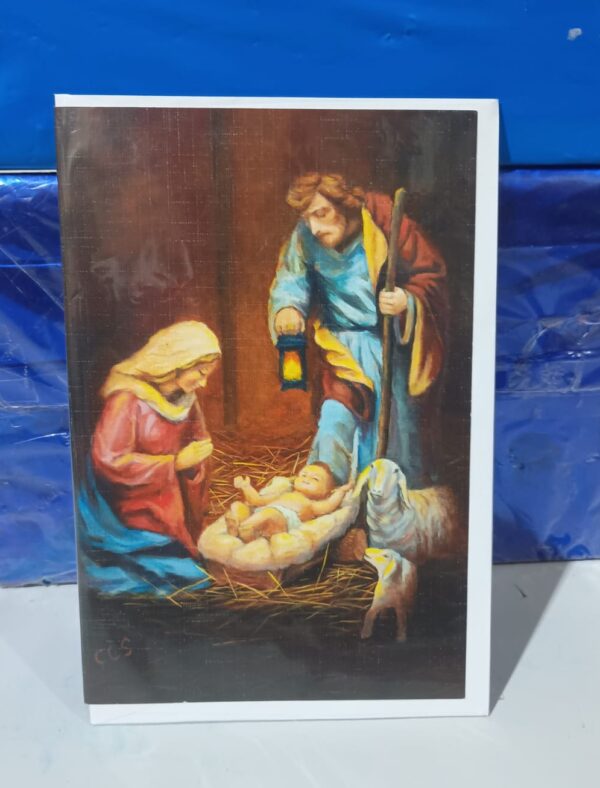 Cartão Postal de Natal - Família Sagrada