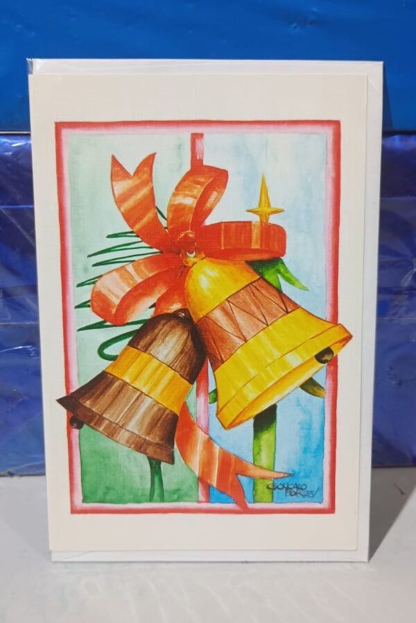 Cartão Postal de Natal - Sinos de Natal