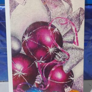Cartão Postal de Natal - Bolas Natalinas