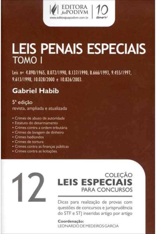 Leis Penais Especiais Tomo 1 5ª