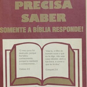 Voce Precisa Saber Somente a Biblia Responde