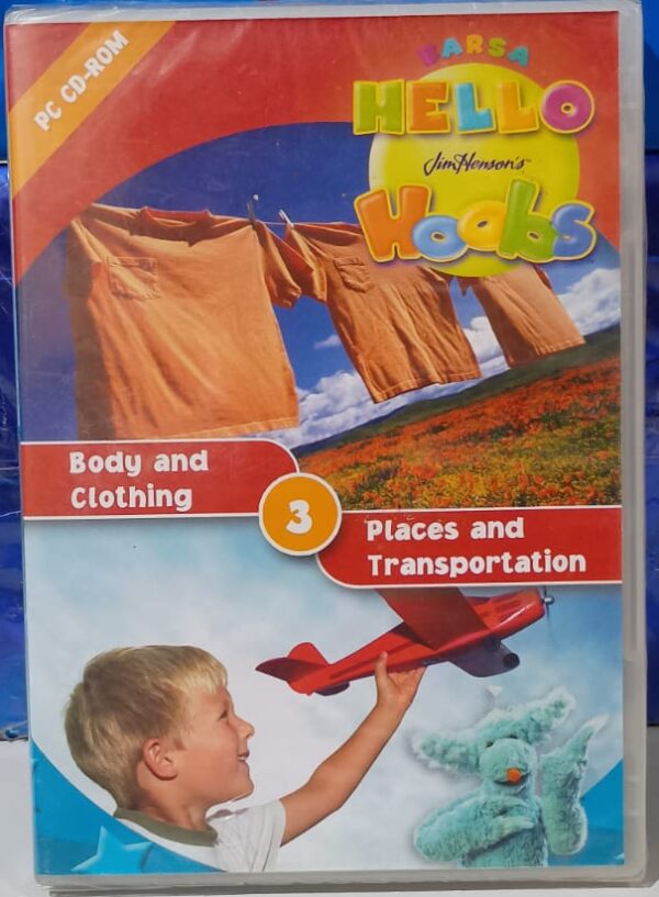 Pc Cd-Rom Barsa Hello Hoobs 03 - Body And Clothing - Places and Transportation