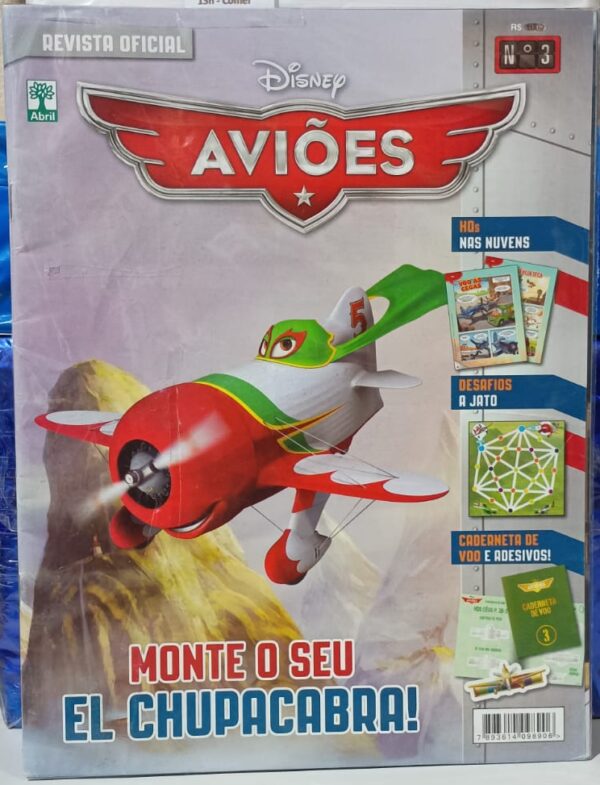 Revista Oficial Disney Aviões 03 - Monte o seu El Chupacabra