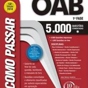 Como Passar na Oab 1ª Fase - 5000 Questoes - 14ª 2018