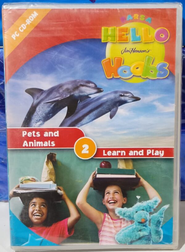PC CD-ROM Barsa Hello Hoobs Vol. 2 - Pets And Animals Learn and play
