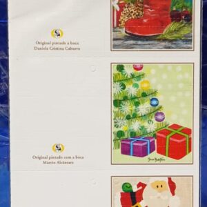 Cartão Postal - Cartela com 6 Adornos